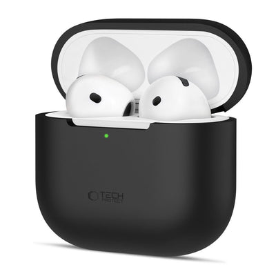 Husa Tech-protect Silicone pentru Apple AirPods 4 - Negru