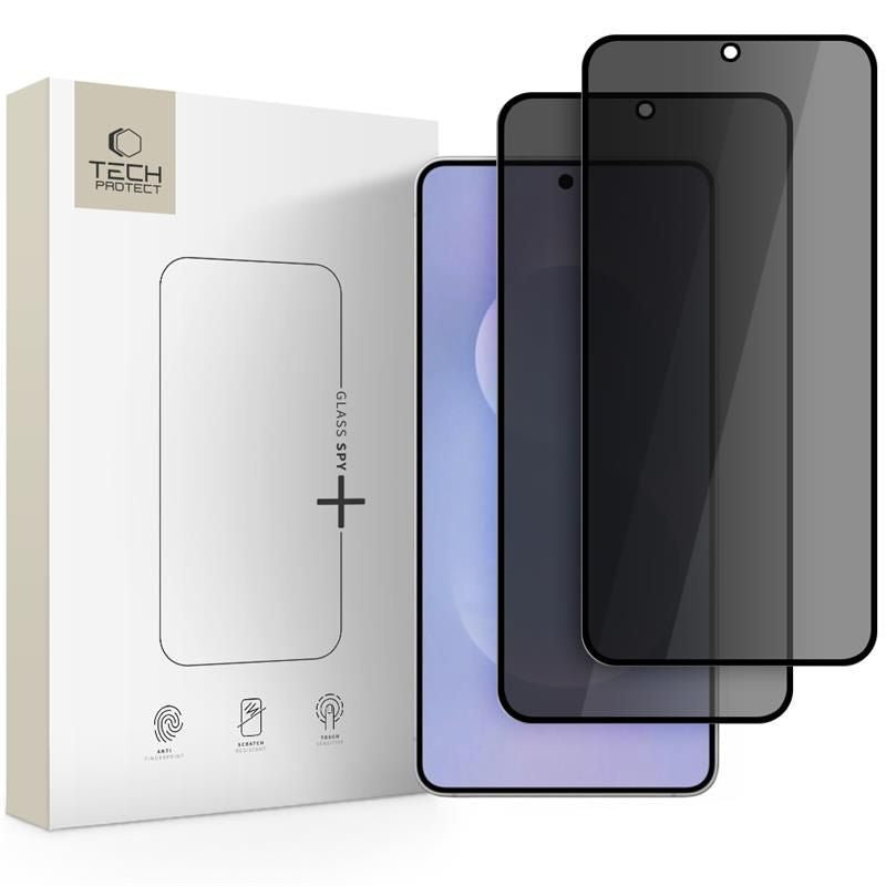 Folie Tech-protect Glass Spy+ 2-pack Privacy Glass pentru Samsung Galaxy S25 Edge
