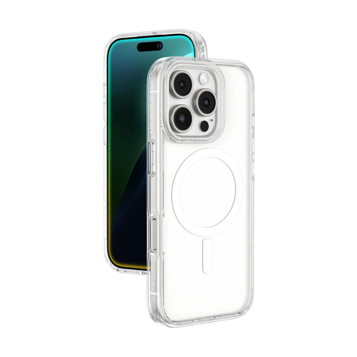 Husa Amazingthing Titan Pro Mag cu Magnetic Ring pentru iPhone 16 Pro - Transparent