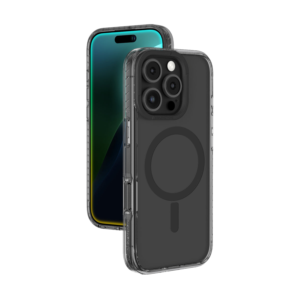 Husa Amazingthing Titan Pro Mag cu Magnetic Ring pentru iPhone 16 Pro Max - Negru