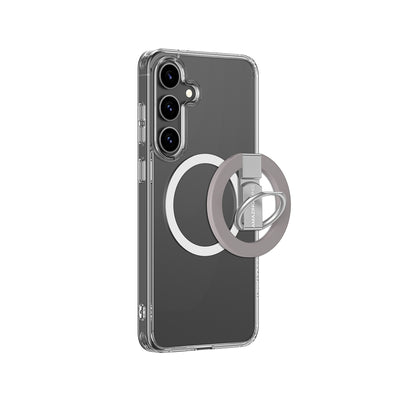 Husa Amazingthing Minimal Mag cu Magnetic Ring And Magnetic Ring pentru Samsung Galaxy S25+ - Transparent