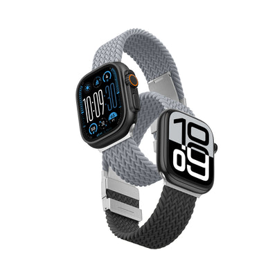 Curea Set Of 2 Amazingthing Blend pentru Apple Watch 45/46/49mm - Gri-Negru/Gri
