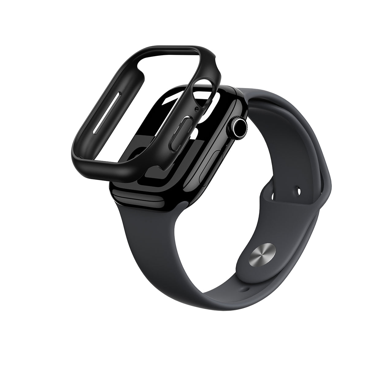 Husa Amazingthing Minimal pentru Apple Watch 46mm – Negru
