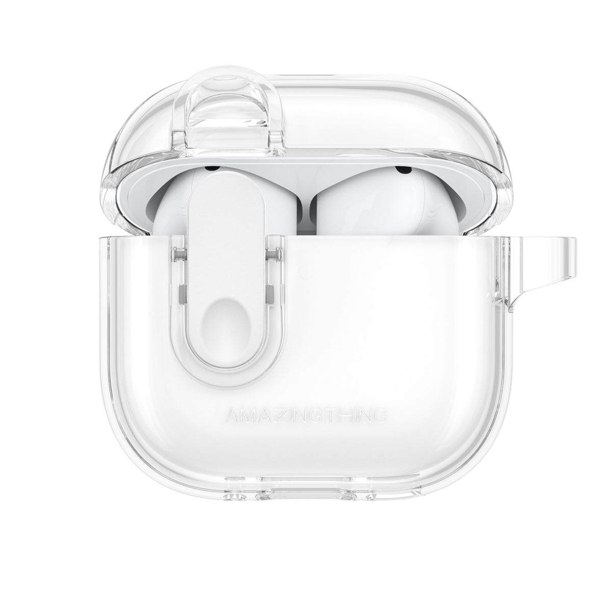 Husa Amazingthing Minimal pentru AirPods 4 - Transparent