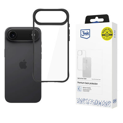 Husa 3mk Satin Armor + pentru iPhone Air - Transparent Negru
