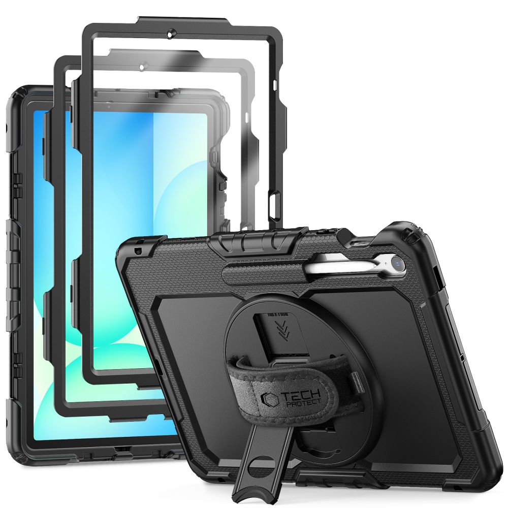 Husa Tech-protect Solid pentru Samsung Galaxy Tab S10 FE+ - Negru