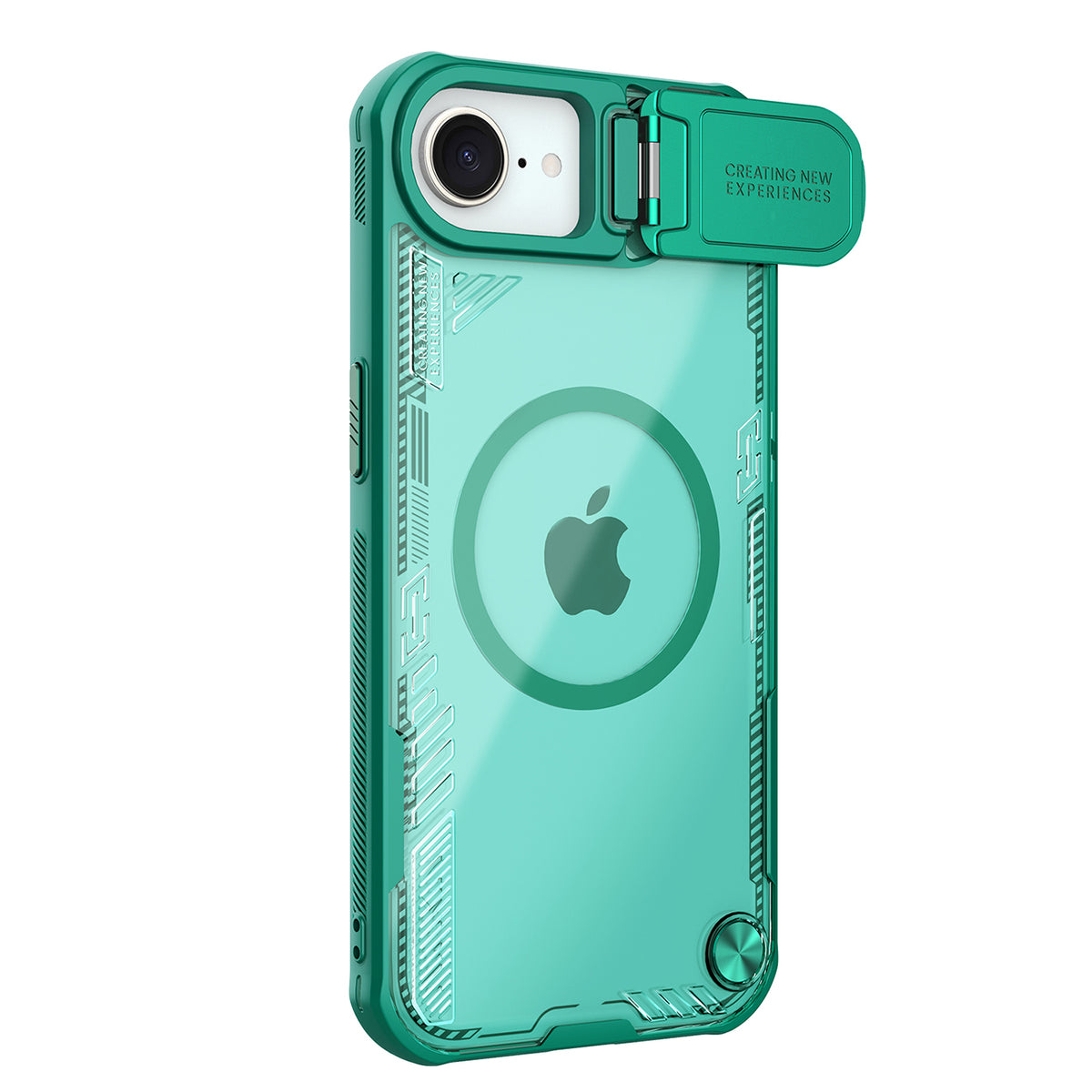 Husa Nillkin Iceblade Prop Magnetic cu Camera Cover And Stand pentru iPhone 16e / 17e - Verde