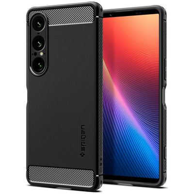 Husa Spigen Rugged Armor pentru Sony Xperia 1 VII - Matte Negru