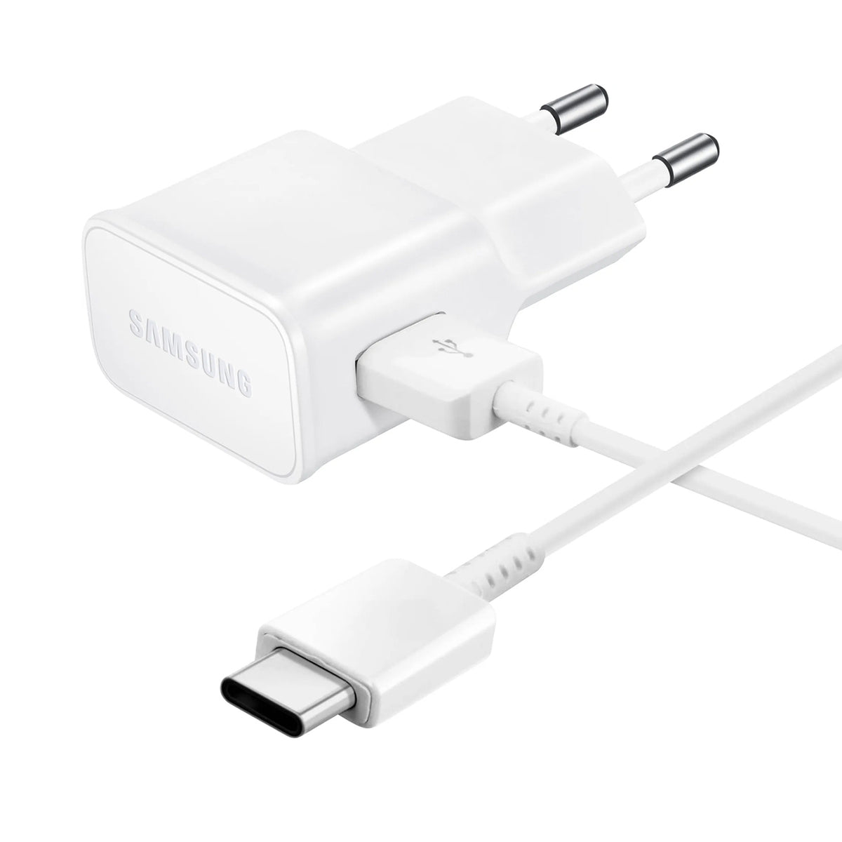 Cablu Ep-ta200ewe + Ep-dr140awe Samsung 15W Travel Incarcator + Usb-c Data Alb (OOB )