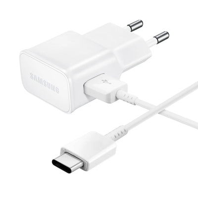 Cablu Ep-ta200ewe + Ep-dr140awe Samsung 15W Travel Incarcator + Usb-c Data Alb (OOB )