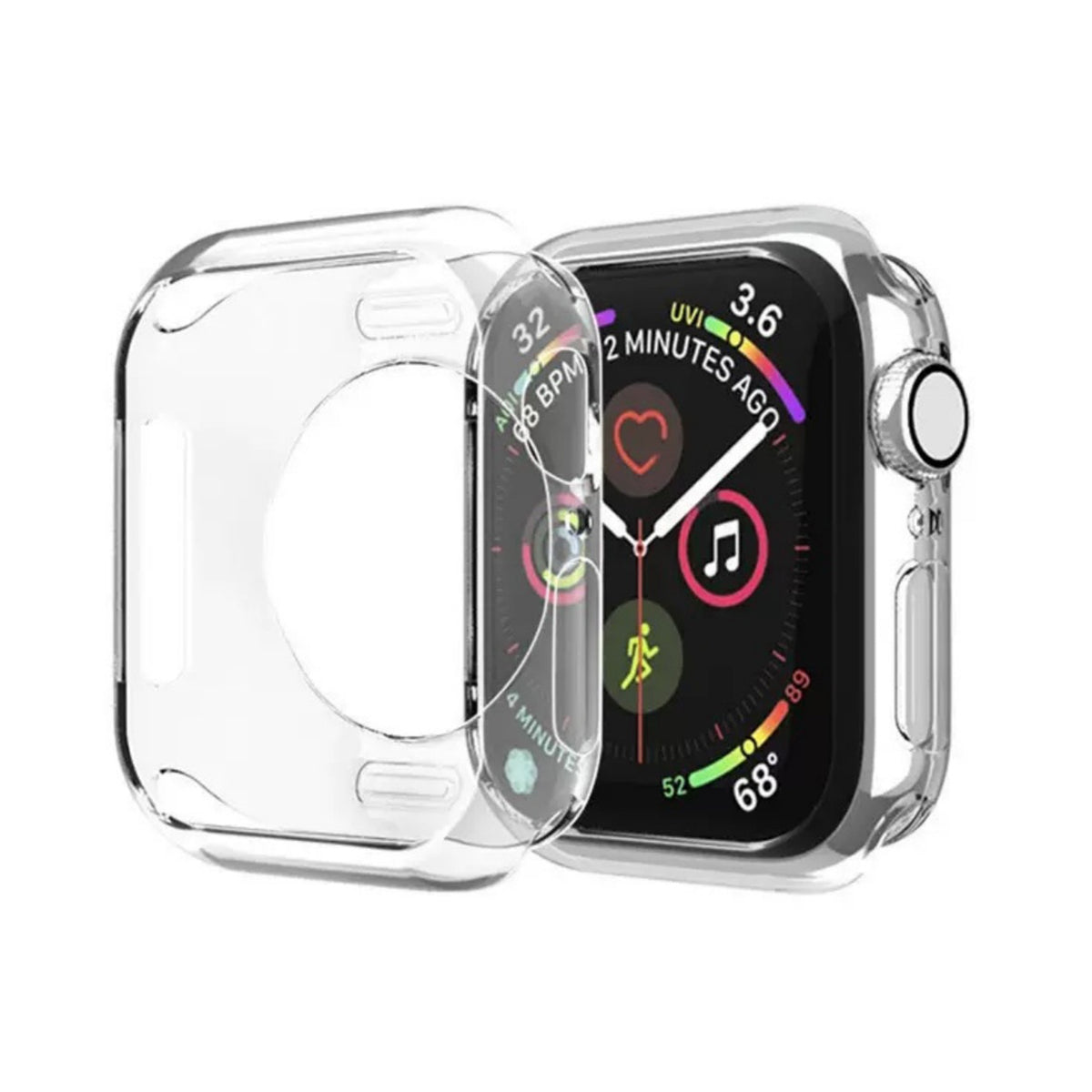 Husa Ultra Transparent Watch pentru Apple Watch 45mm (Series 7/8/9) - Transparent