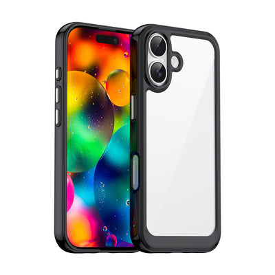 Husa Outer Space iPhone 17 - Negru Transparent