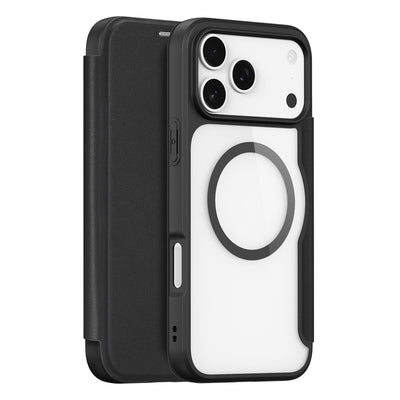Husa Dux Ducis Skin X Pro pentru iPhone 17 Pro Max cu Wallet, Magsafe Compatible - Negru