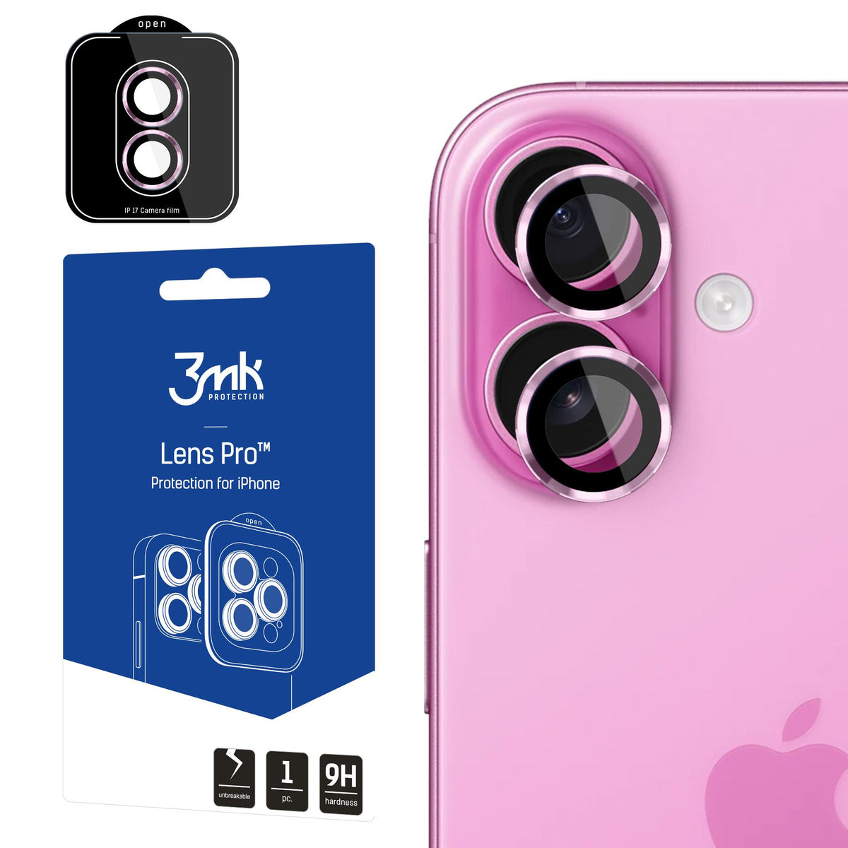 Folie 3mk Lens Protection Pro sticla pentru iPhone 17 - Mov