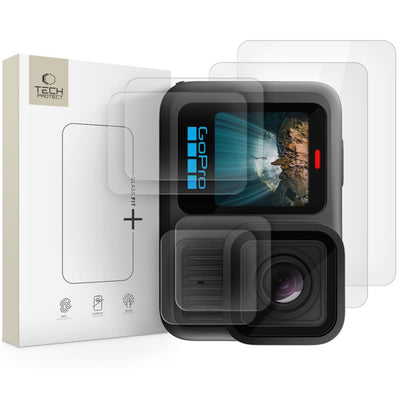 Folie Tech-protect Glass Fit+ 2-pack sticla pentru Gopro Hero 13 - Transparent