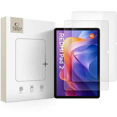 Folie Tech-protect Glass Fit+ 2-pack sticla pentru Xiaomi Redmi Pad 2 11.0 / SE 11.0 - Transparent