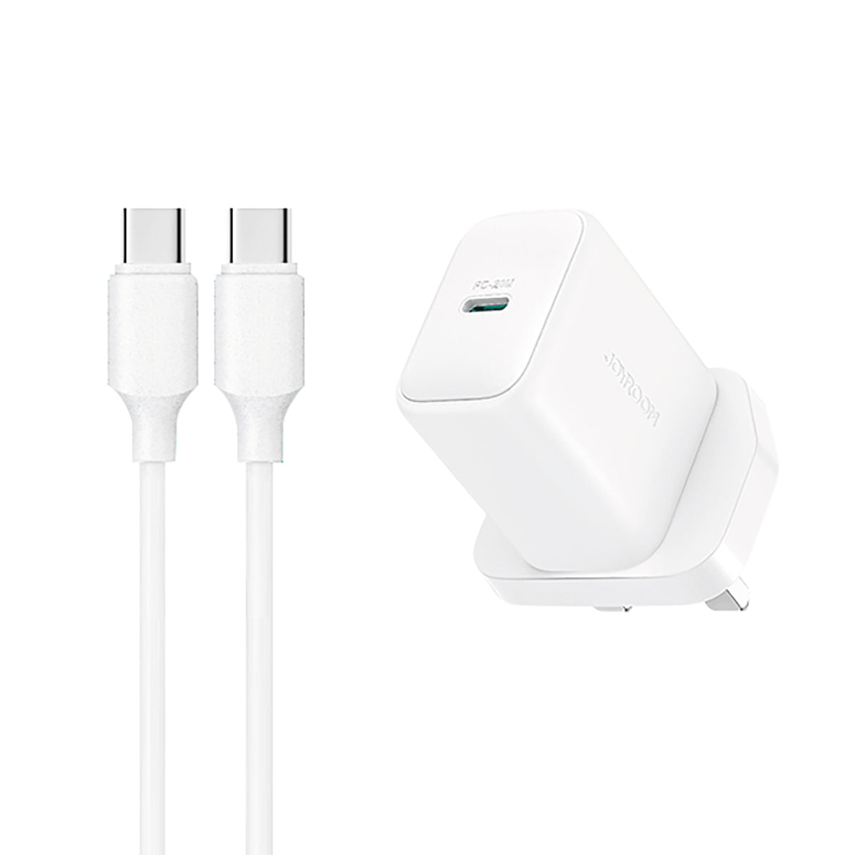 Cablu Joyroom PD 20W Incarcator priza (UK Plug) cu 1m Usb-c - Alb