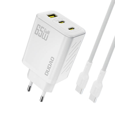 Cablu Dudao A29c 65W Gan Incarcator priza + Usb-c - Alb
