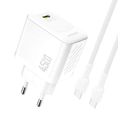 Cablu Dudao A28c 45W Gan Incarcator priza + Usb-c - Alb