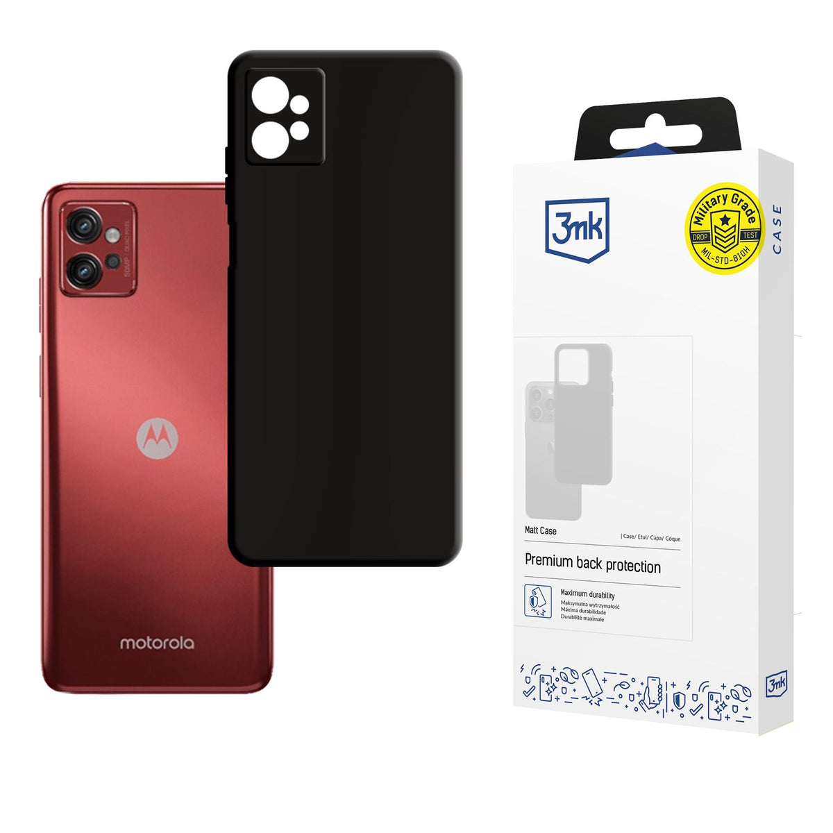 Husa 3mk Matt pentru Motorola Moto G32 - Negru