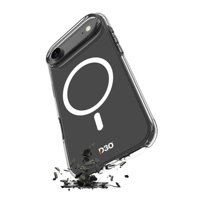 Husa Puro Impact Transparent D3O TPU+PC Magsafe Compatible pentru iPhone 17 Air - Transparent