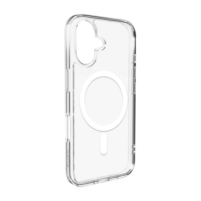 Husa Puro Lite Mag TPU+PC Compatible cu Magsafe pentru iPhone 17 - Transparent cu Alb Ring