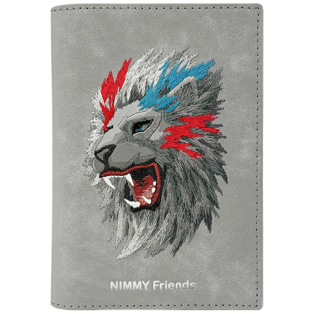 Husa Nimmy Raptor Lion Passport/Wallet - Gri