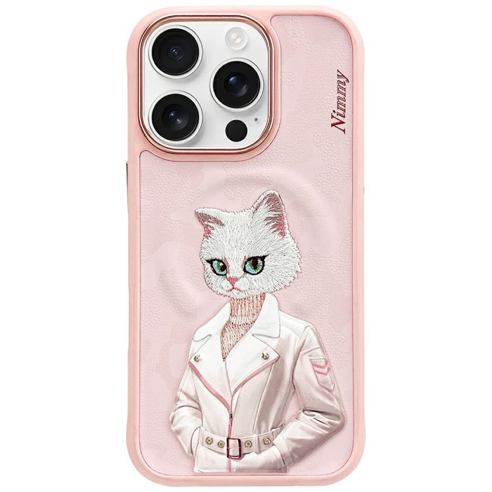 Husa Nimmy Magnetic Fashion Cute Pet Magsafe pentru iPhone 16 Pro Max - Roz