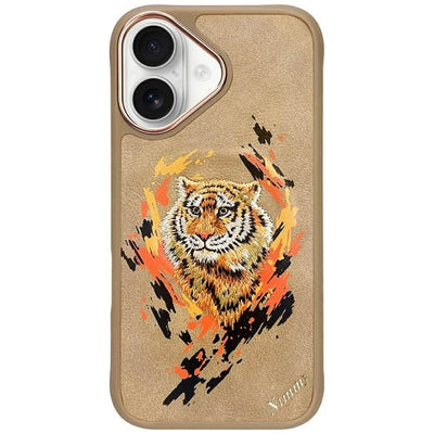 Husa Nimmy Tiger Magsafe pentru iPhone 16 - Maro