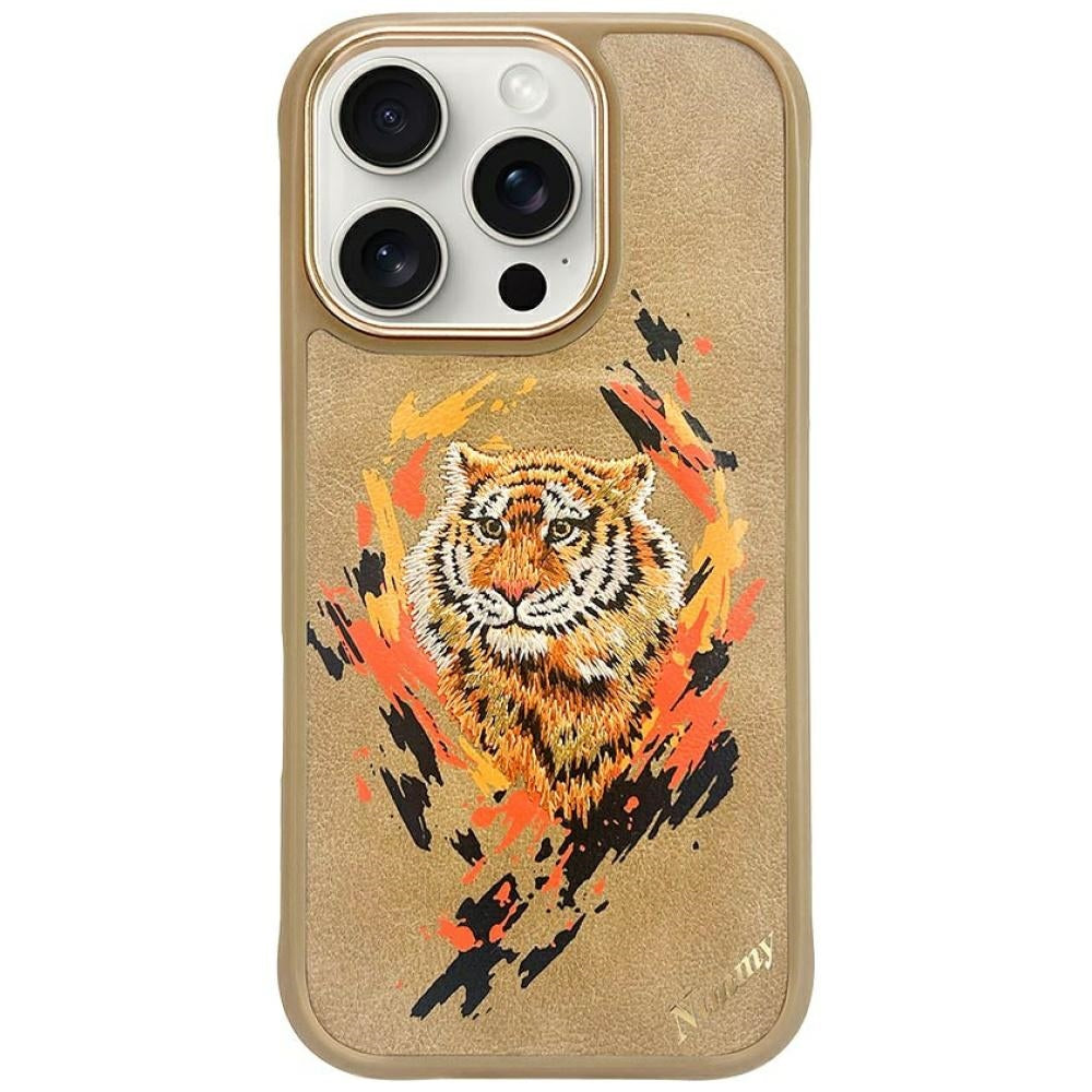 Husa Nimmy Tiger Magsafe pentru iPhone 16 Pro - Maro
