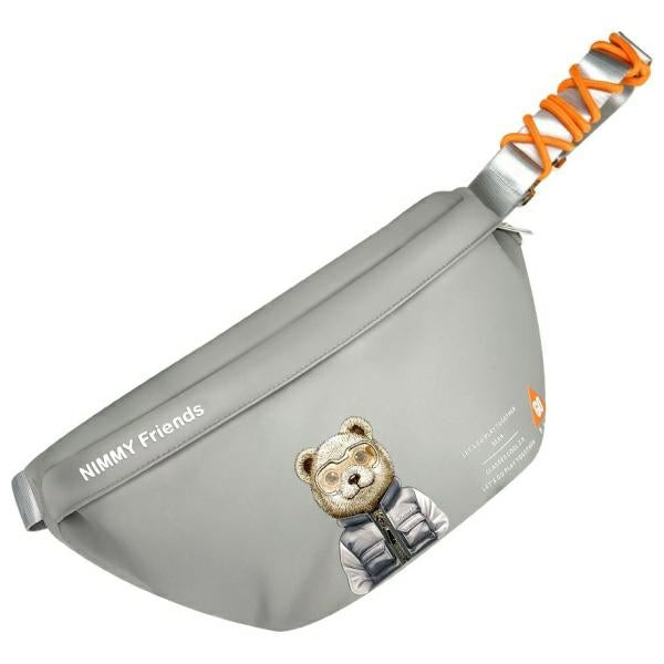 Husa Nimmy Crossbody Cool&Cute 2.0 Bear Shoulder Bag - Gri
