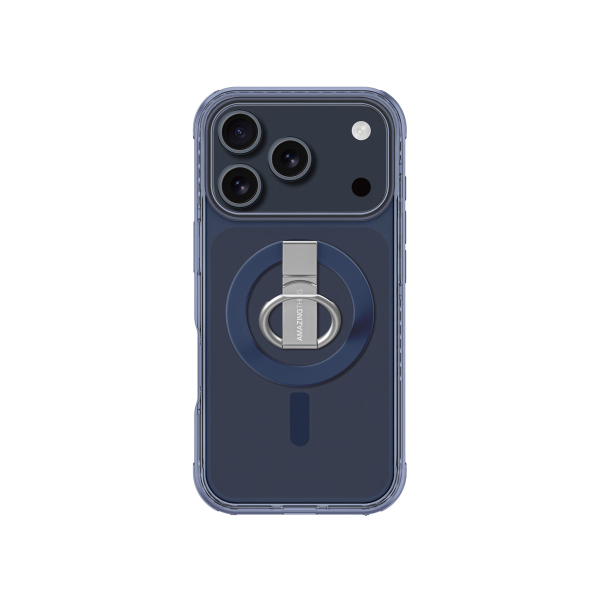 Husa Amazingthing Titan Pro Grip Ring Set pentru iPhone 17 Pro Max Compatible cu Magsafe - Albastru
