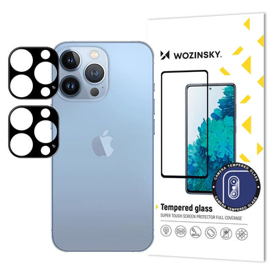 Folie Wozinsky Full Camera Glass pentru iPhone 17 Pro, Negru, Set Of 2