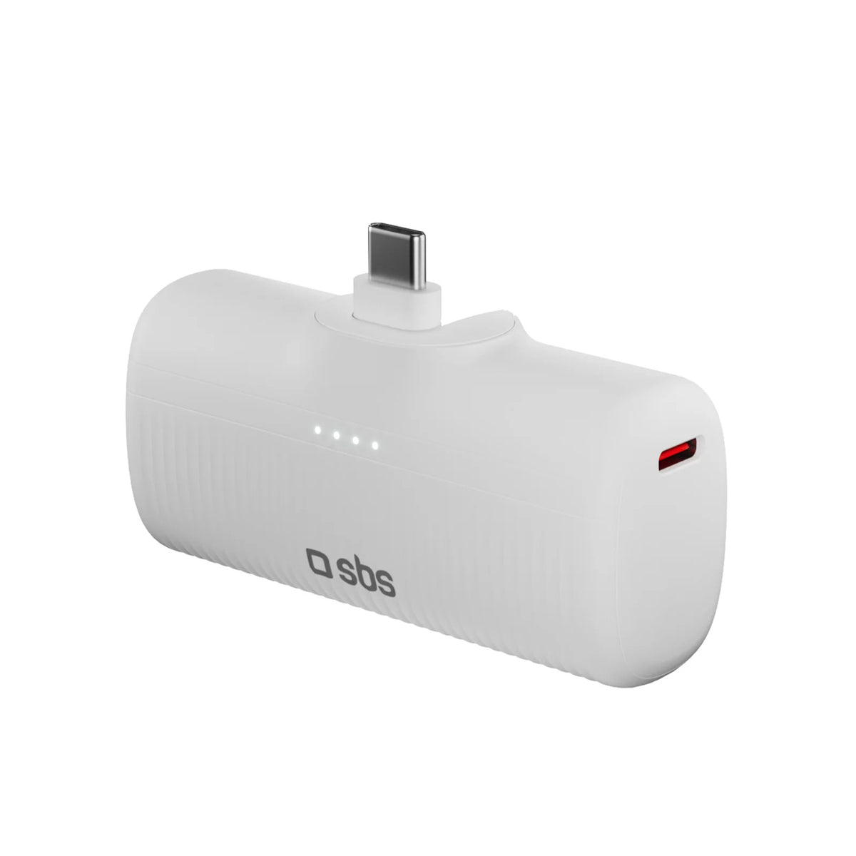 Acumulator extern SBS Ecopower 5000 Mah 10W cu Built-in Usb-c Port - Alb