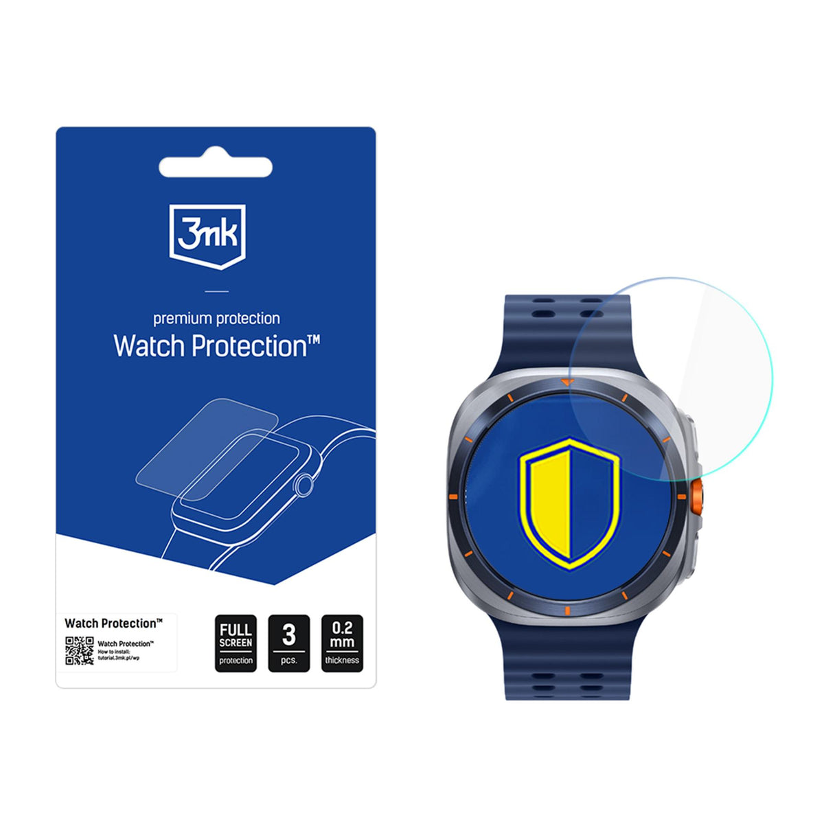 Folie 3mk Watch Protection Flexibleglass Hybrid Glass pentru Samsung Galaxy Watch Ultra 2025