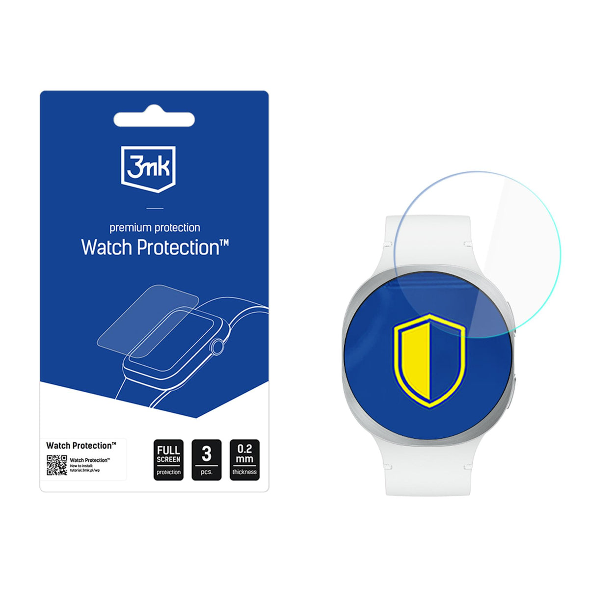 Folie 3mk Watch Protection Flexibleglass Hybrid Glass pentru Samsung Galaxy Watch 8 40mm
