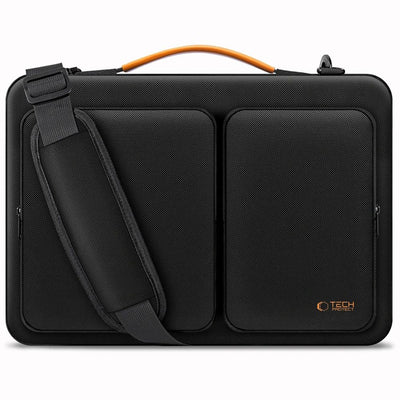 Husa laptop Tech-protect Defender Bag pentru Laptop 13-14 - Negru si Portocaliu