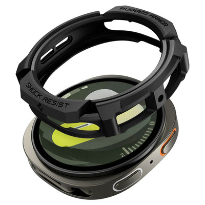 Husa Spigen Rugged Armor pentru Samsung Galaxy Watch 8 44mm - Matte Negru
