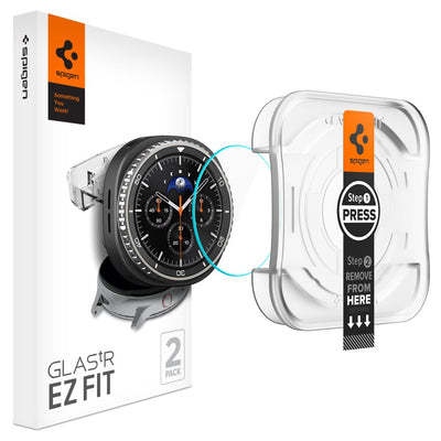 Folie Spigen Glas.tr ”Ez-fit” sticla pentru Samsung Galaxy Watch 8 46mm - Transparent