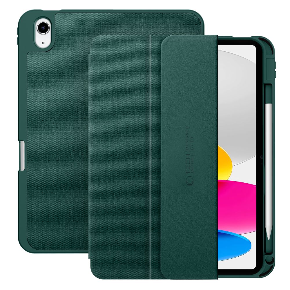 Husa Tech-protect SC Pen Canvas iPad 10.9” 10 / 2022 / 11” 11 / 2025 - Verde
