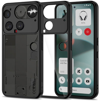 Husa Tech-protect Magmat pentru Nothing Phone 3 Negru And Transparent