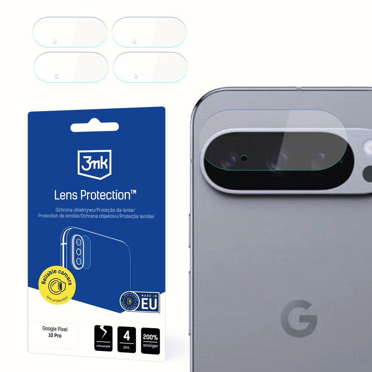 Folie 3mk Lens Protection Camera Glass pentru Google Pixel 10 Pro
