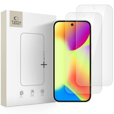 Folie Tech-protect Glass Fit+ 2-pack sticla pentru Google Pixel 9 / 9 Pro / 10 / 10 Pro - Transparent