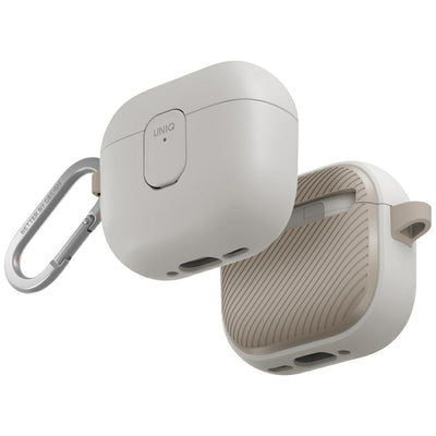 Husa Uniq Clyde Lock pentru AirPods 4 - Bej