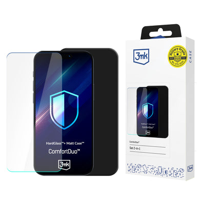 Folie Hardglass™ sticla Set cu Matt Husa™ 3mk Comfortduo pentru Samsung Galaxy A17 5G - Negru