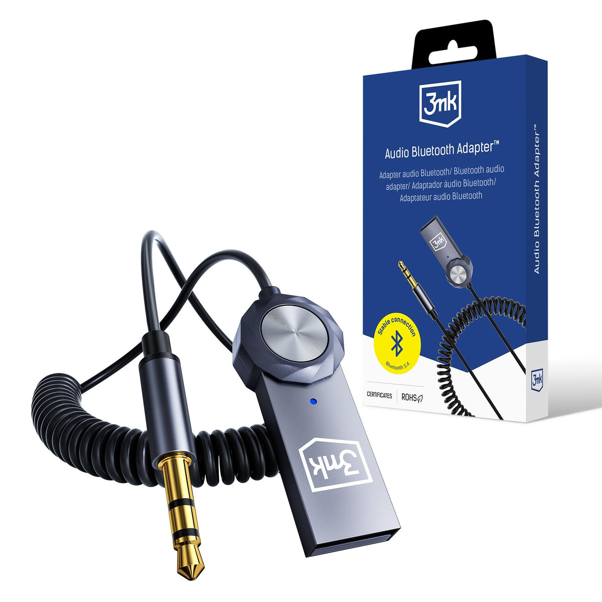 Adaptor 3mk Audio Bluetooth ™ Bluetooth 5.4 Transmitter cu Microphone
