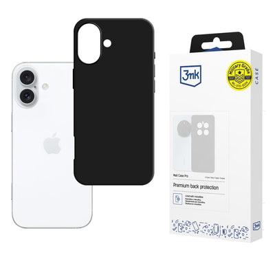 Husa 3mk Matt Pro pentru Apple iPhone 16 Plus - Negru