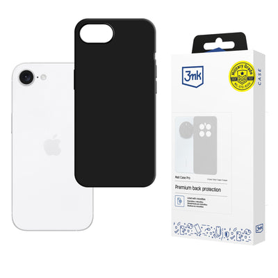 Husa 3mk Matt Pro pentru Apple iPhone 16E - Matte Negru