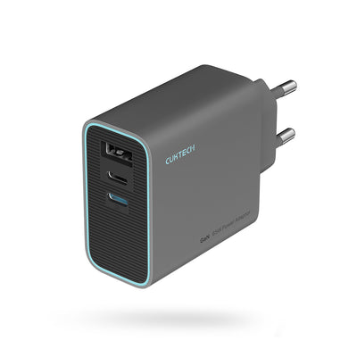 Incarcator priza Cuktech 65W Gan 2 X Usb-c 1 X Usb-a - Gri