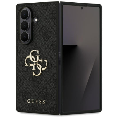 Husa Guess PU 4G Metal Logo pentru Samsung Galaxy Z Fold 7 Gri